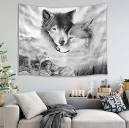 2 wolf tapestry