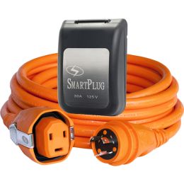 SmartPlug 30 AMP SmartPlug/Twist Type Cordset w/Black Inlet Cover- 50&#39;