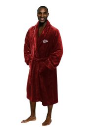 Chiefs OFFICIAL NFL Men's L/XL Silk Touch Bath Robe;  26" x 47"