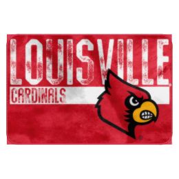 Louisville OFFICIAL Collegiate "Worn Out" Memory Foam Rug