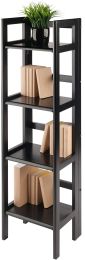 Black Winsome Wood Terry Shelving, Folding Bookcase ,Black