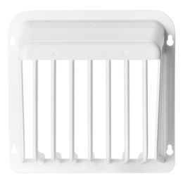 HY-Guard Exclusion DEV-6P-W 6-In. Plastic Code-Compliant White Dryer Exhaust VentGuard