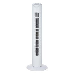 Optimus F-8449WH-F F-8449 3-Speed 60-Watt 32-In. Portable Oscillating Tower Fan with Timer (White)