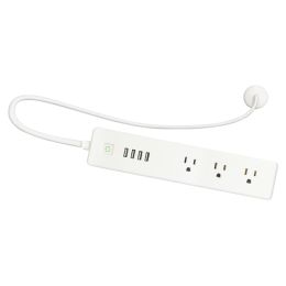 Ematic PLMSP340 3-Outlet Wi-Fi Smart Surge Protector with 4 USB Ports