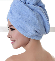 Women's Hair Dryer Cap; Absorbent Dry Hair Towel (Color: Sky Blue)